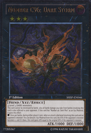 Number C96: Dark Storm (UTR) [SHSP-EN046] Ultimate Rare - Josh's Cards