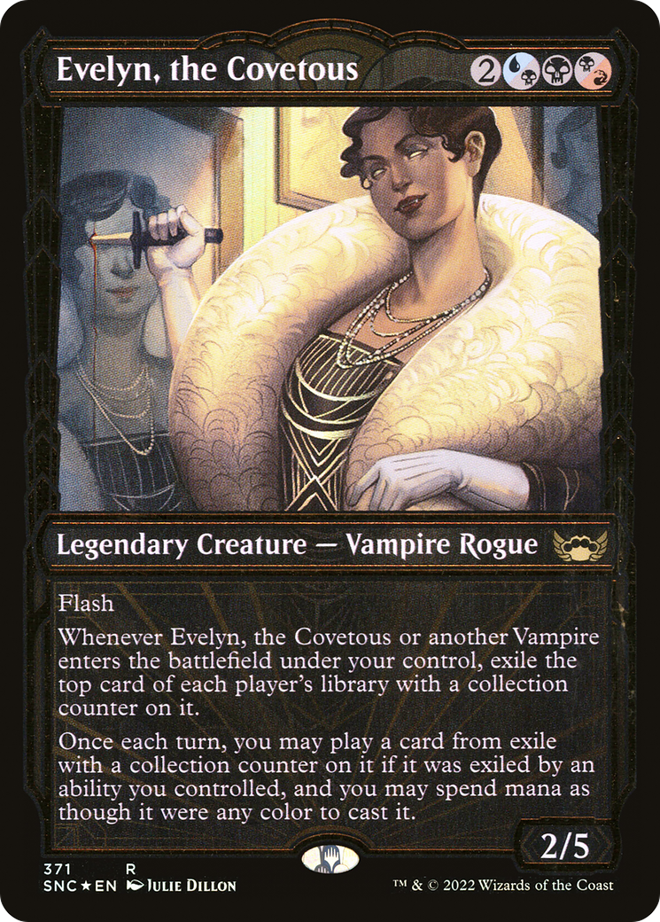 Evelyn, the Covetous (SNC-371) - Streets of New Capenna: (Showcase) Foil