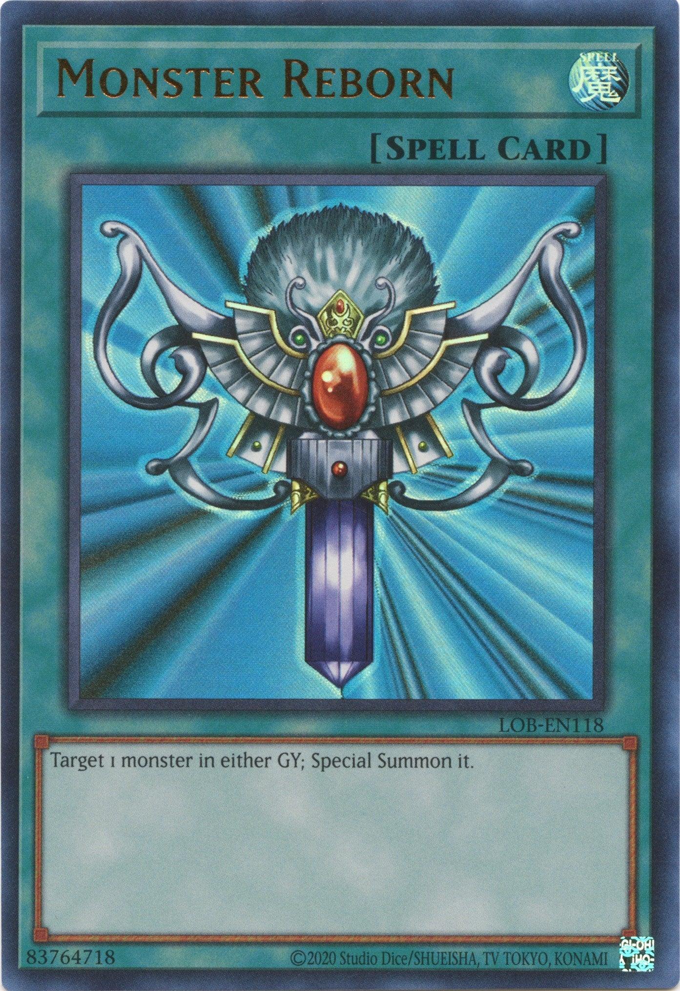 Monster Reborn (25th Anniversary) [LOB-EN118] Ultra Rare - Josh's Cards