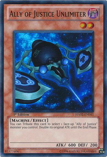 Ally of Justice Unlimiter [HA02-EN051] Super Rare - Josh's Cards