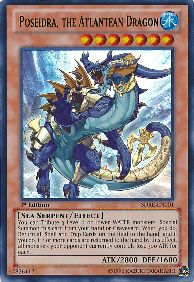 Poseidra, the Atlantean Dragon [SDRE-EN001] Ultra Rare - Josh's Cards