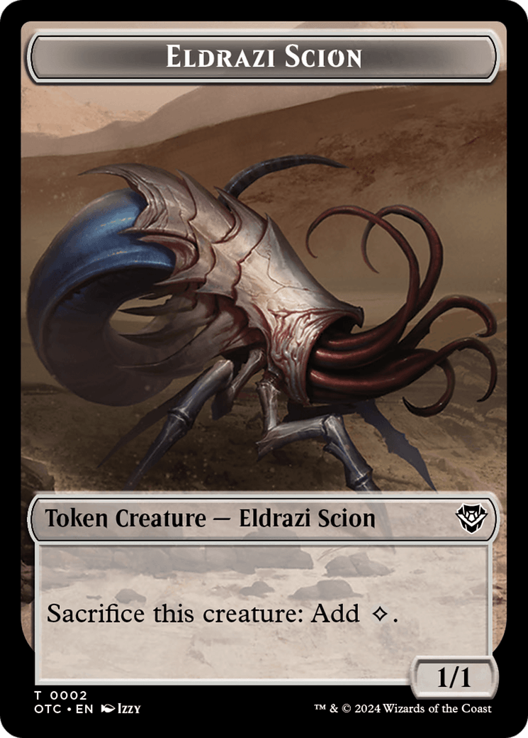 Eldrazi Scion // Treasure Double-Sided Token [Outlaws of Thunder Junction Commander Tokens] - Josh's Cards