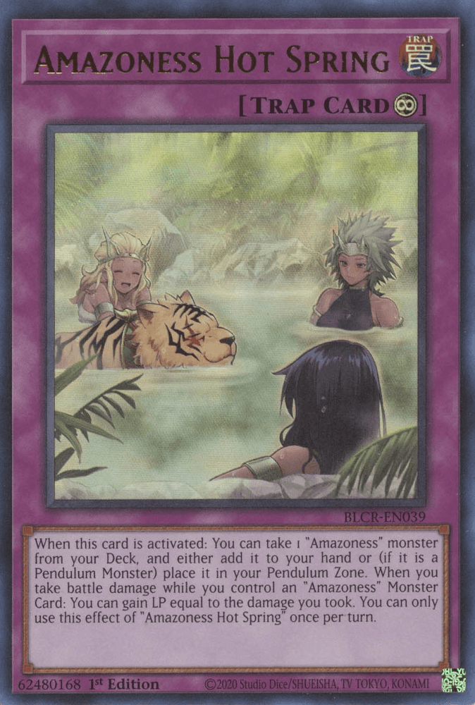 Amazoness Hot Spring [BLCR-EN039] Ultra Rare - Josh's Cards