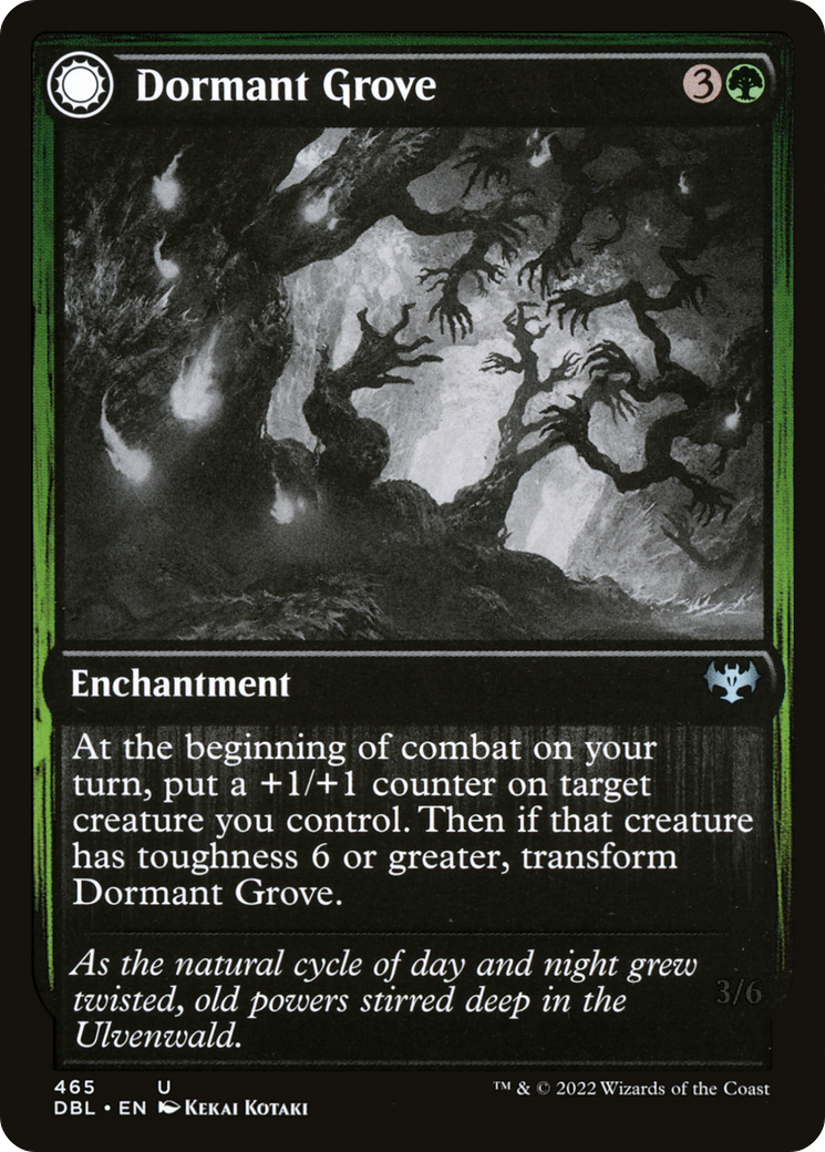 Dormant Grove // Gnarled Grovestrider (DBL-465) - Innistrad: Double Feature: (Double Faced Transform)