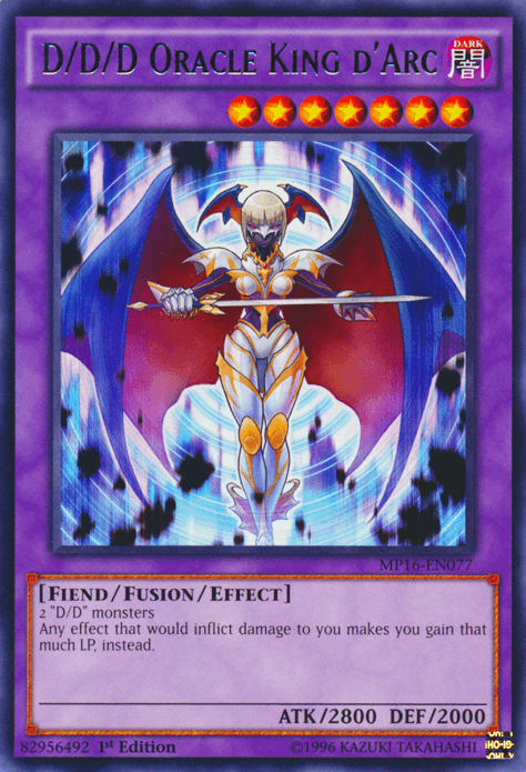 D/D/D Oracle King d'Arc [MP16-EN077] Rare - Josh's Cards