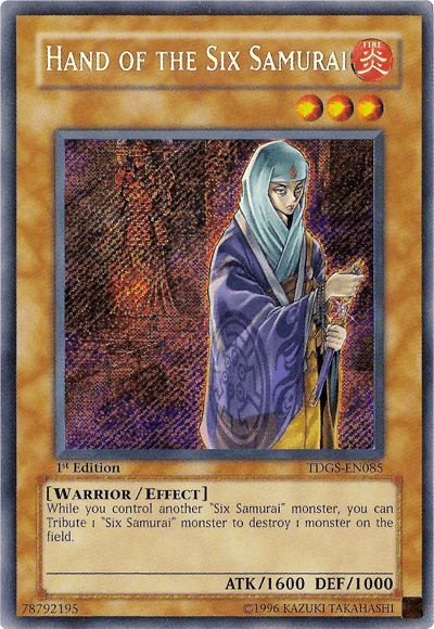Hand of the Six Samurai [TDGS-EN085] Secret Rare - Josh's Cards