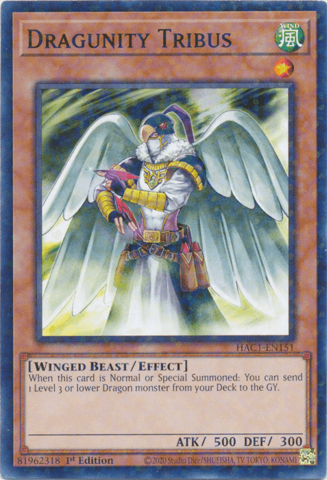 Dragunity Tribus (Duel Terminal) [HAC1-EN151] Common - Josh's Cards