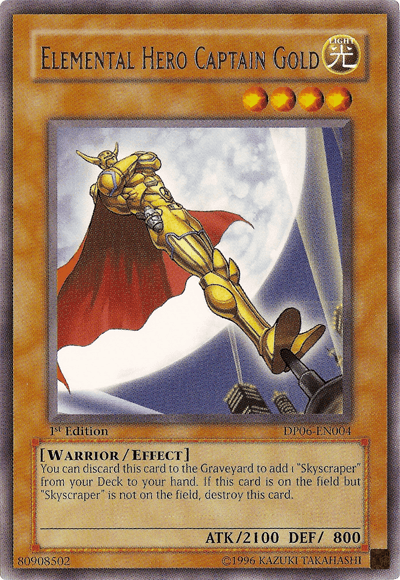 Elemental Hero Captain Gold [DP06-EN004] Rare - Josh's Cards