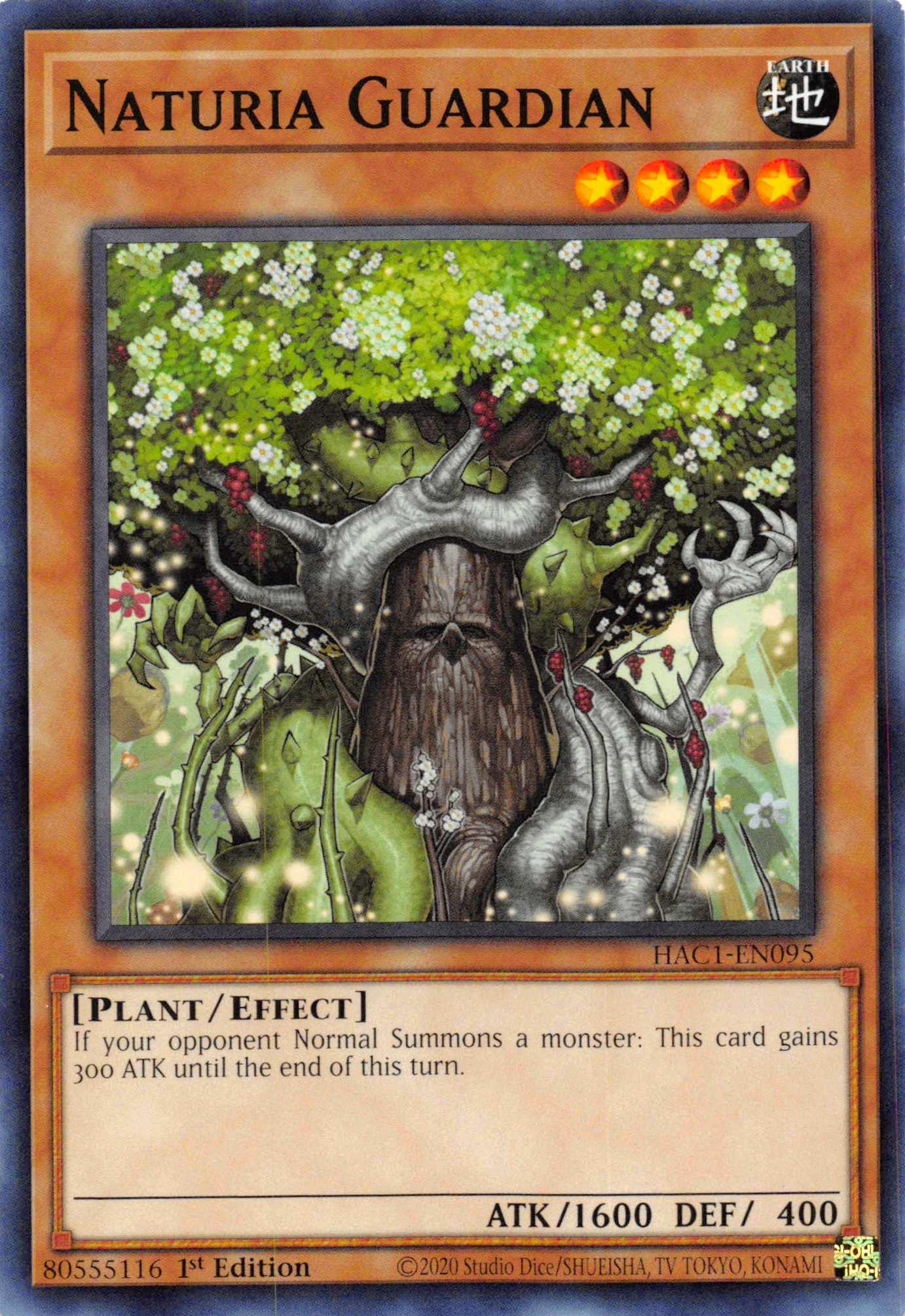 Naturia Guardian [HAC1-EN095] Common - Josh's Cards