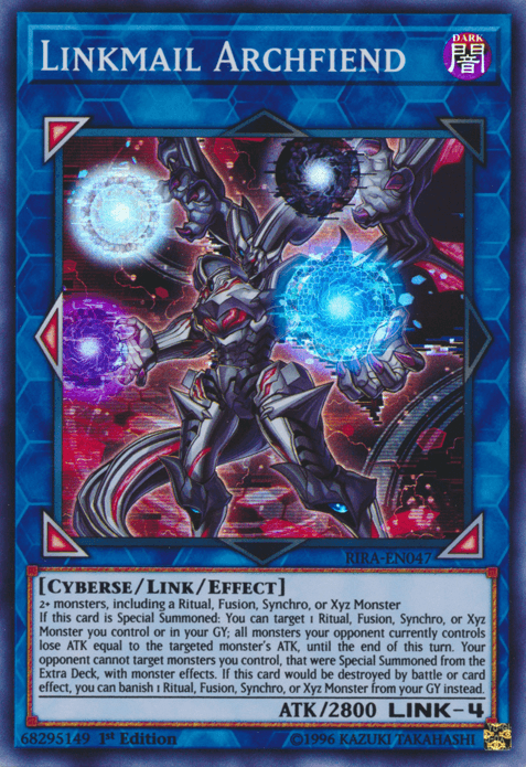 Linkmail Archfiend [RIRA-EN047] Super Rare - Josh's Cards