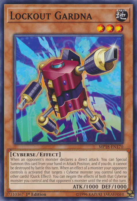 Lockout Gardna [MP18-EN170] Common - Josh's Cards