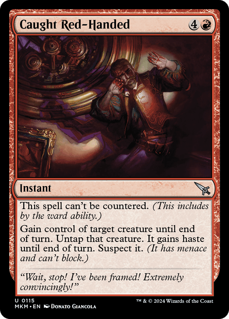 Caught Red-Handed [Murders at Karlov Manor] - Josh's Cards