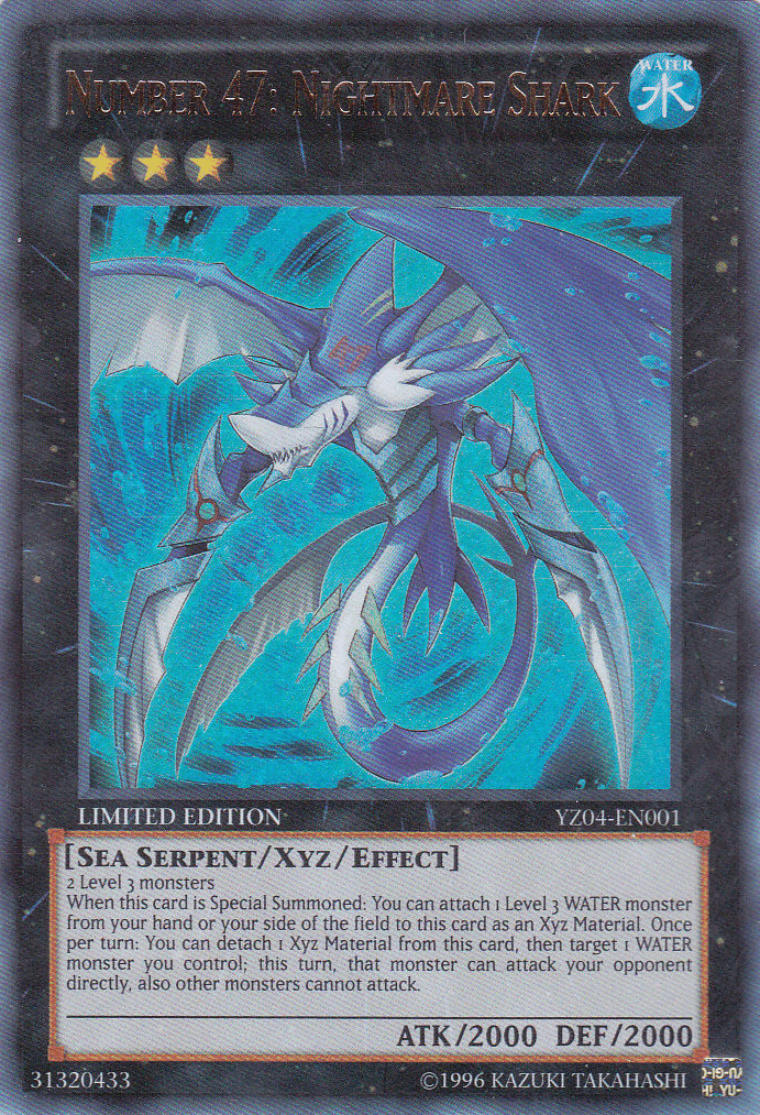 Number 47: Nightmare Shark [YZ04-EN001] Ultra Rare - Josh's Cards