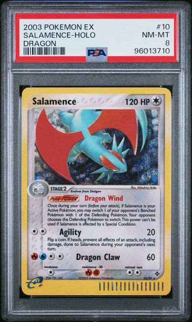 Salamence Dragon 10/97 PSA 8