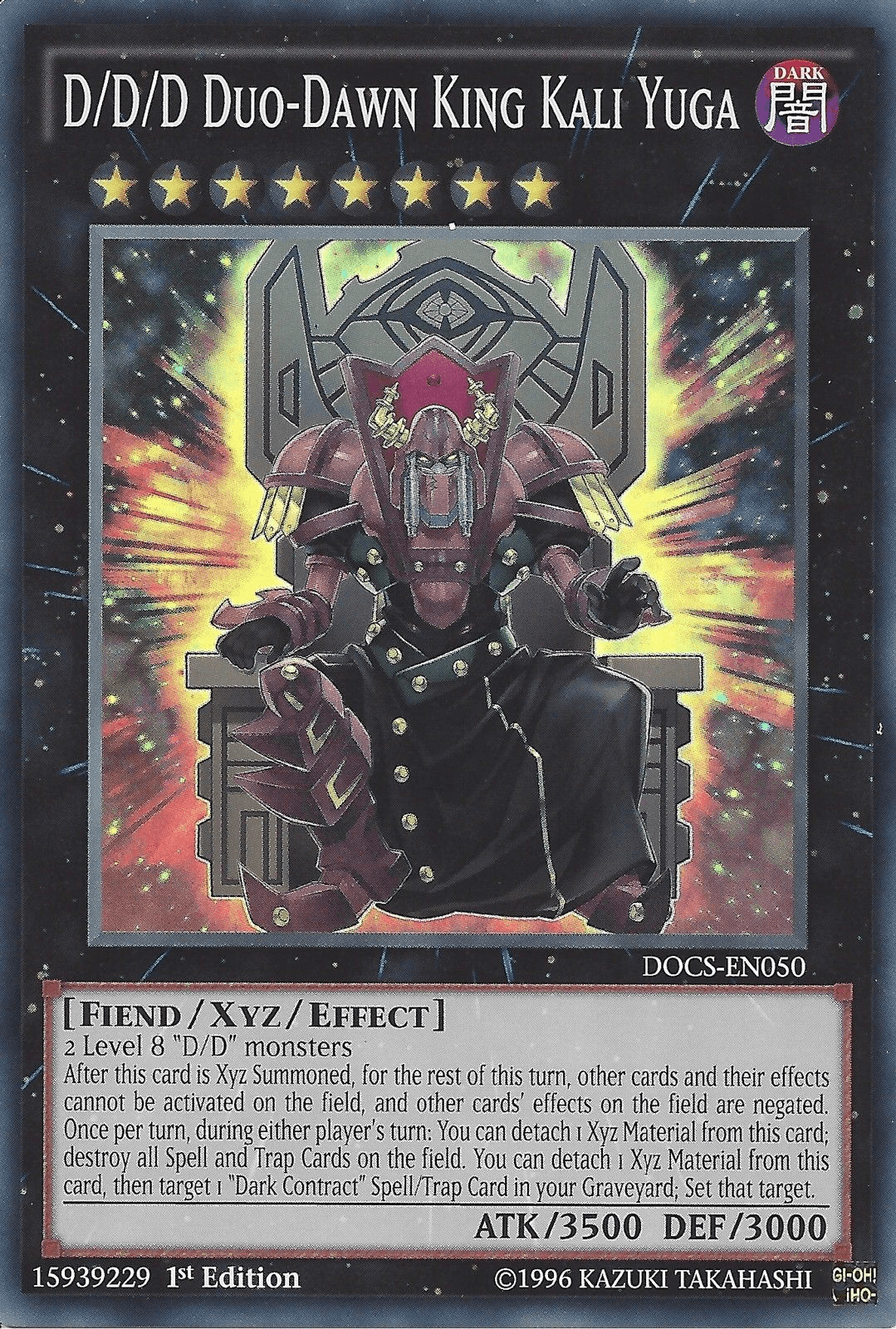 D/D/D Duo-Dawn King Kali Yuga [DOCS-EN050] Super Rare - Josh's Cards