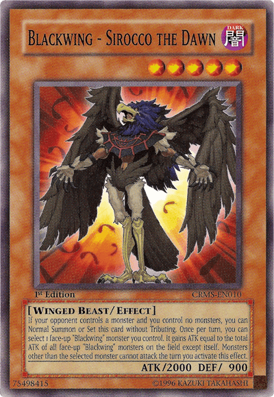 Blackwing - Sirocco the Dawn [CRMS-EN010] Common - Josh's Cards