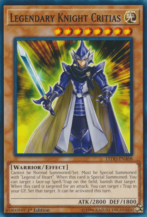 Legendary Knight Critias [LEDD-ENA08] Common - Josh's Cards