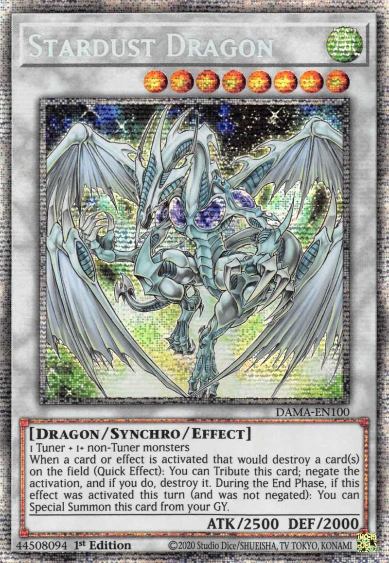 Stardust Dragon [DAMA-EN100] Starlight Rare - Josh's Cards