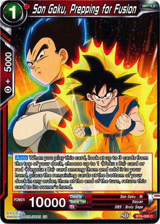 Son Goku, Prepping for Fusion (BT6-005) [Destroyer Kings] Parallel Foil