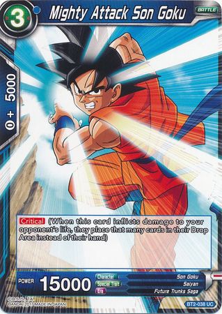 Mighty Attack Son Goku (BT2-038) [Union Force] Parallel Foil