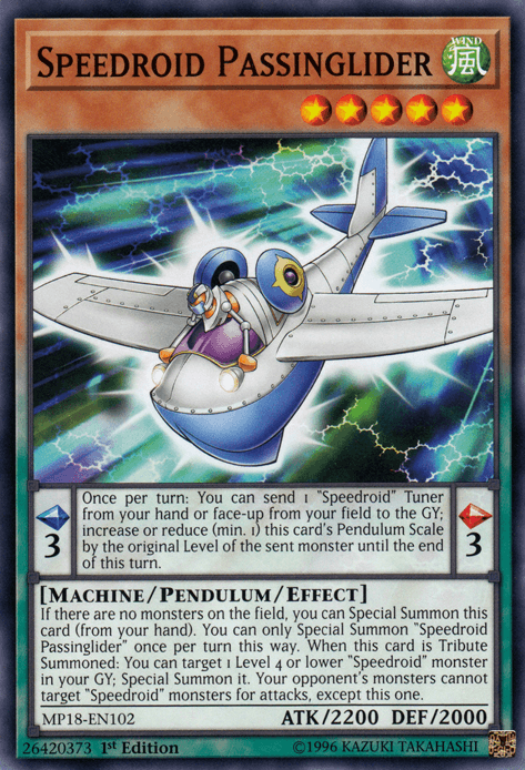 Speedroid Passinglider [MP18-EN102] Common - Josh's Cards
