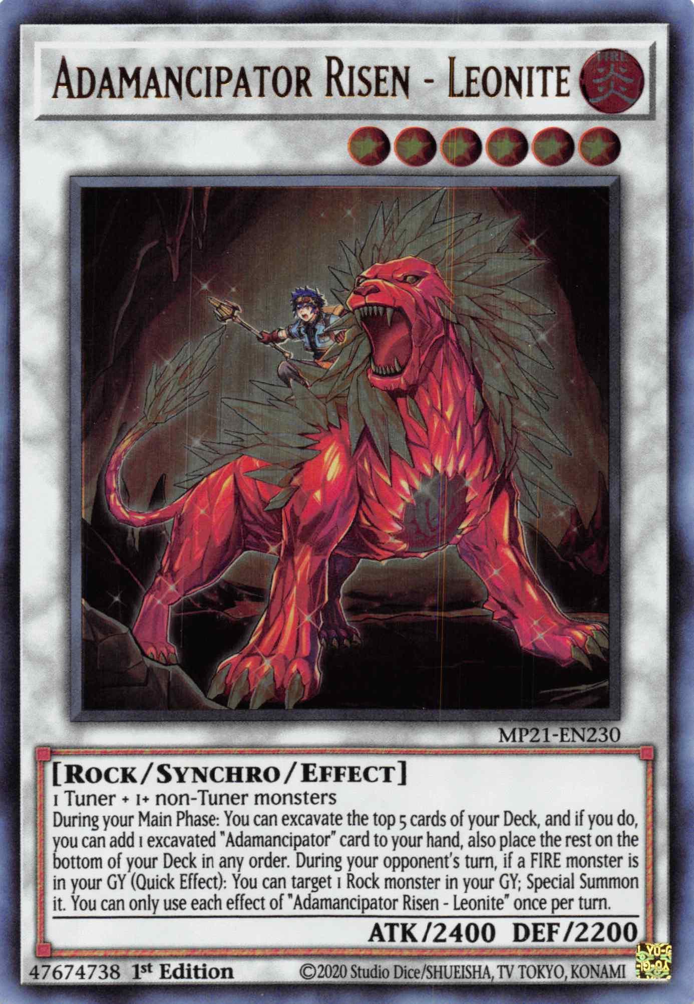 Adamancipator Risen - Leonite [MP21-EN230] Ultra Rare - Josh's Cards