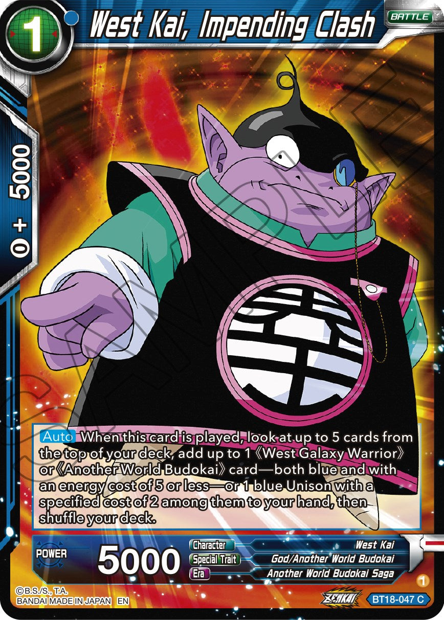 West Kai, Impending Crash (BT18-047) [Dawn of the Z-Legends] Parallel Foil