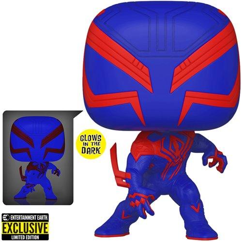 Spider-Man: Across the Spider-Verse Spider-Man 2099 Glow-in-the-Dark Pop! - Entertainment Earth Excl. - Josh's Cards