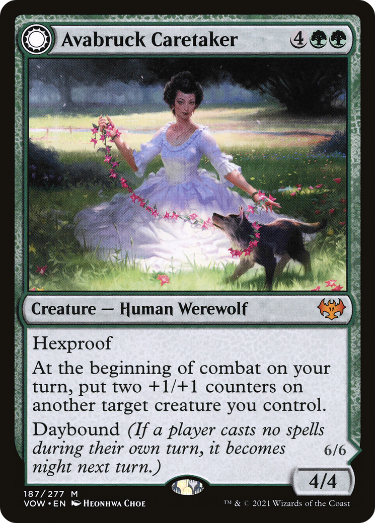 Avabruck Caretaker // Hollowhenge Huntmaster (VOW-187) - Innistrad: Crimson Vow: (Double Faced Transform)