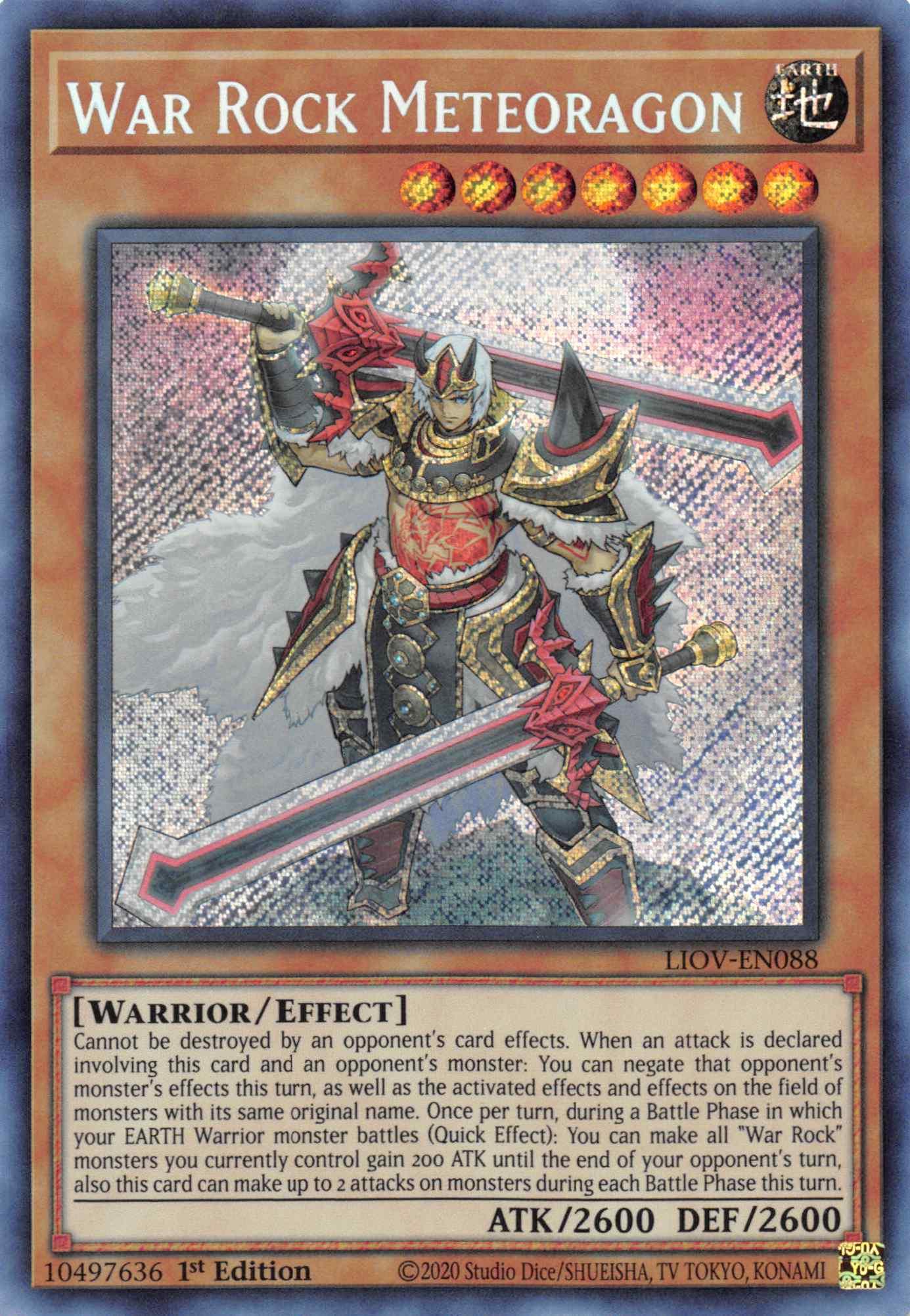 War Rock Meteoragon [LIOV-EN088] Secret Rare - Josh's Cards