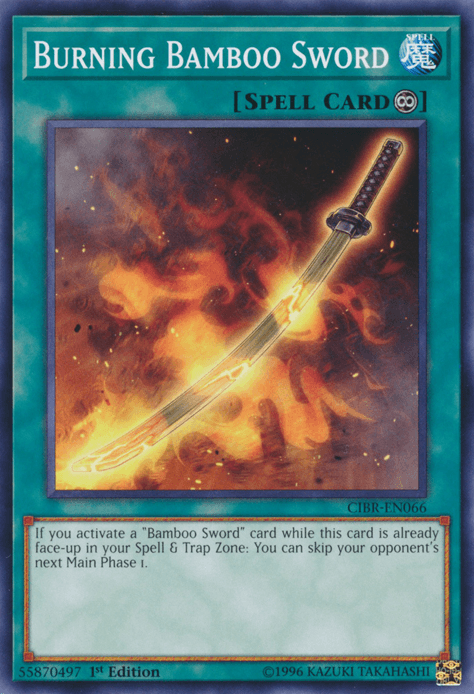 Burning Bamboo Sword [CIBR-EN066] Short Print - Josh's Cards