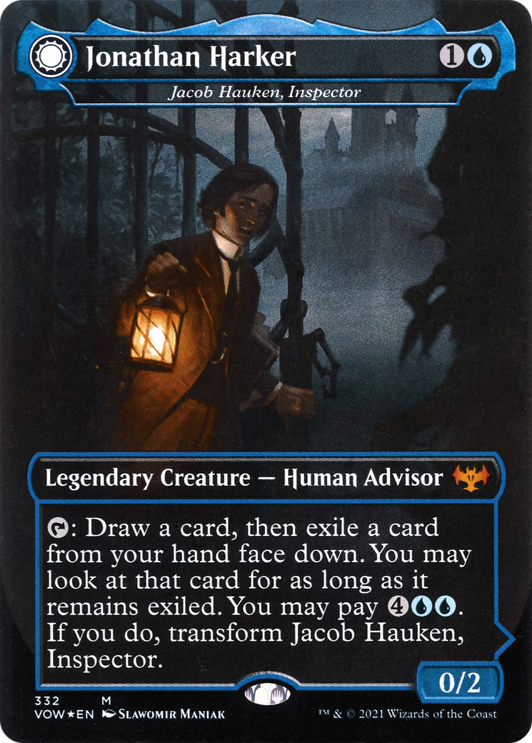 Jacob Hauken, Inspector // Hauken's Insight (VOW-332) - Innistrad: Crimson Vow: (Double Faced Transform) (Borderless)