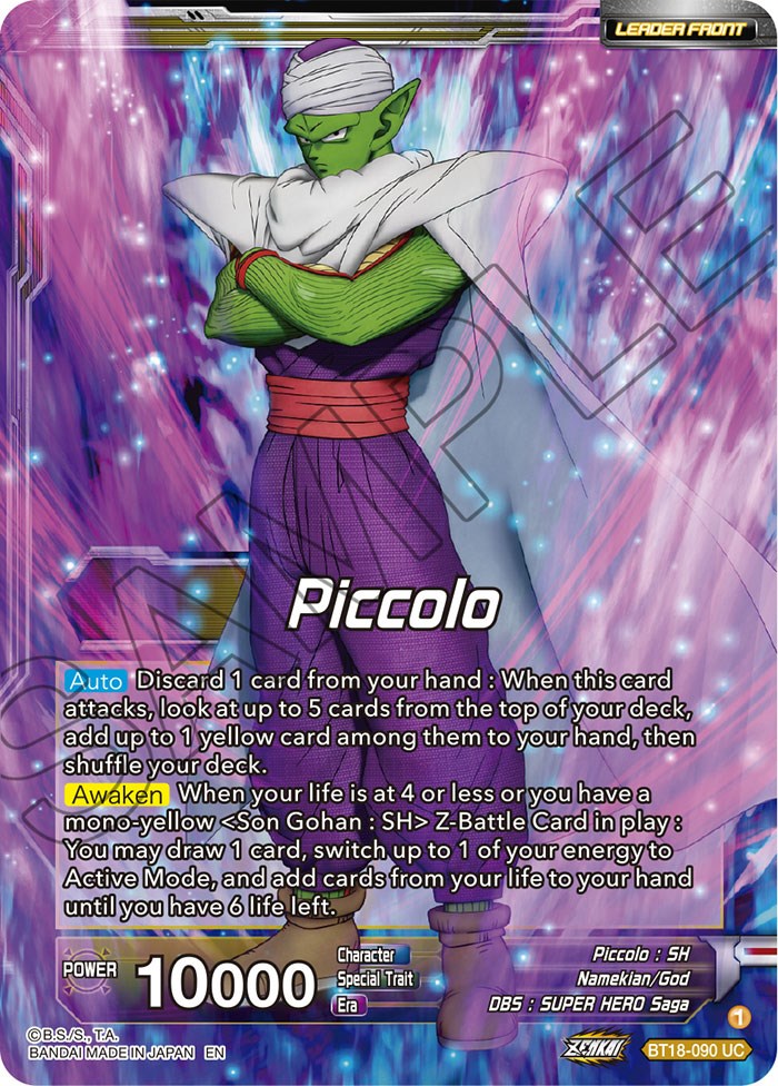 Piccolo // Piccolo, Facing New Foes (BT18-090) [Dawn of the Z-Legends] Parallel Foil