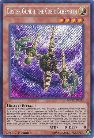 Buster Gundil the Cubic Behemoth [MVP1-ENS35] Secret Rare - Josh's Cards