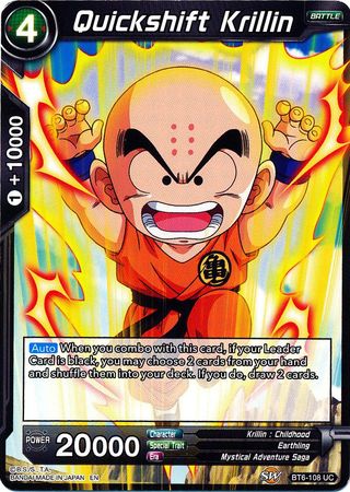 Quickshift Krillin (BT6-108) [Destroyer Kings] Parallel Foil
