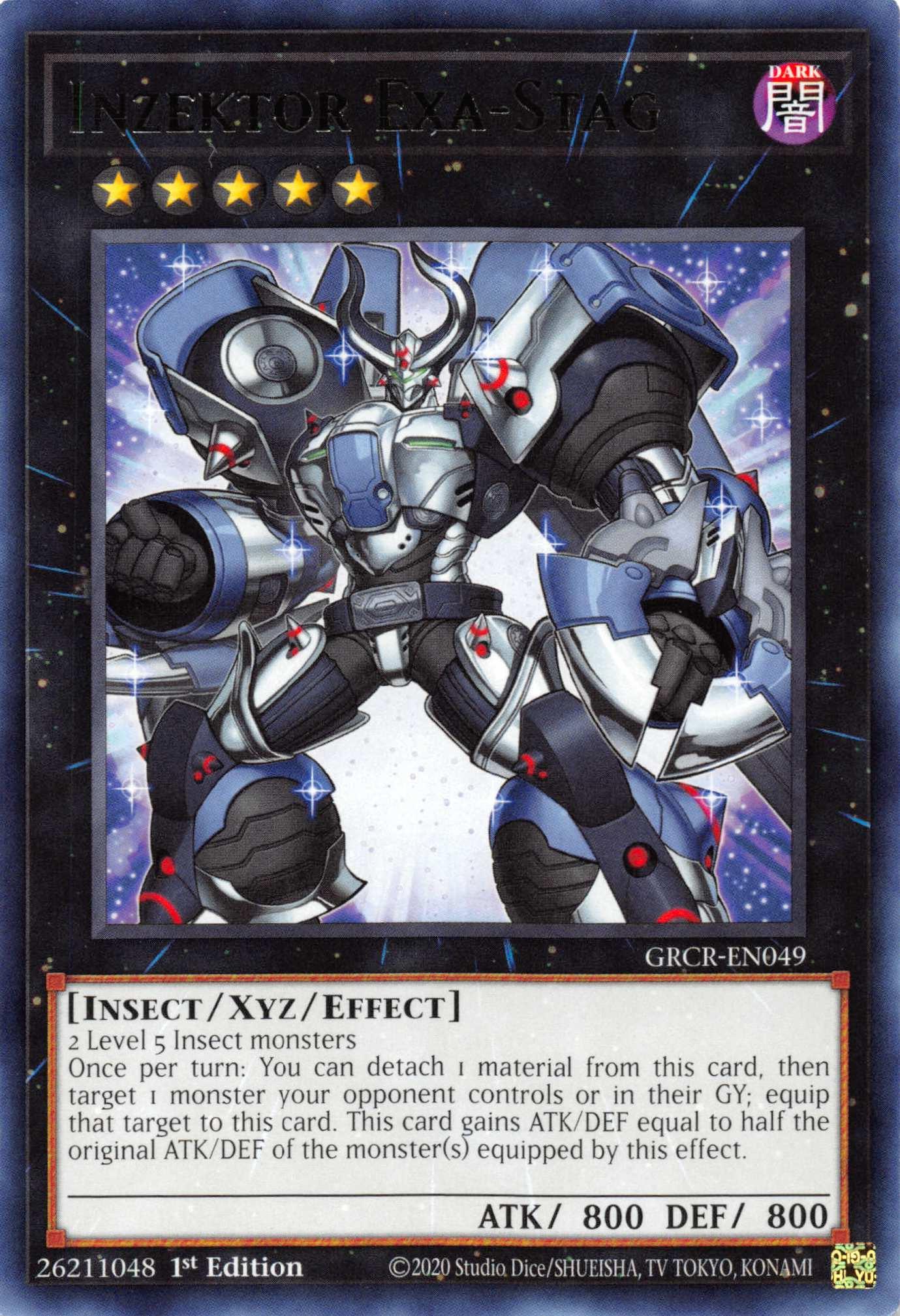 Inzektor Exa-Stag [GRCR-EN049] Rare - Josh's Cards