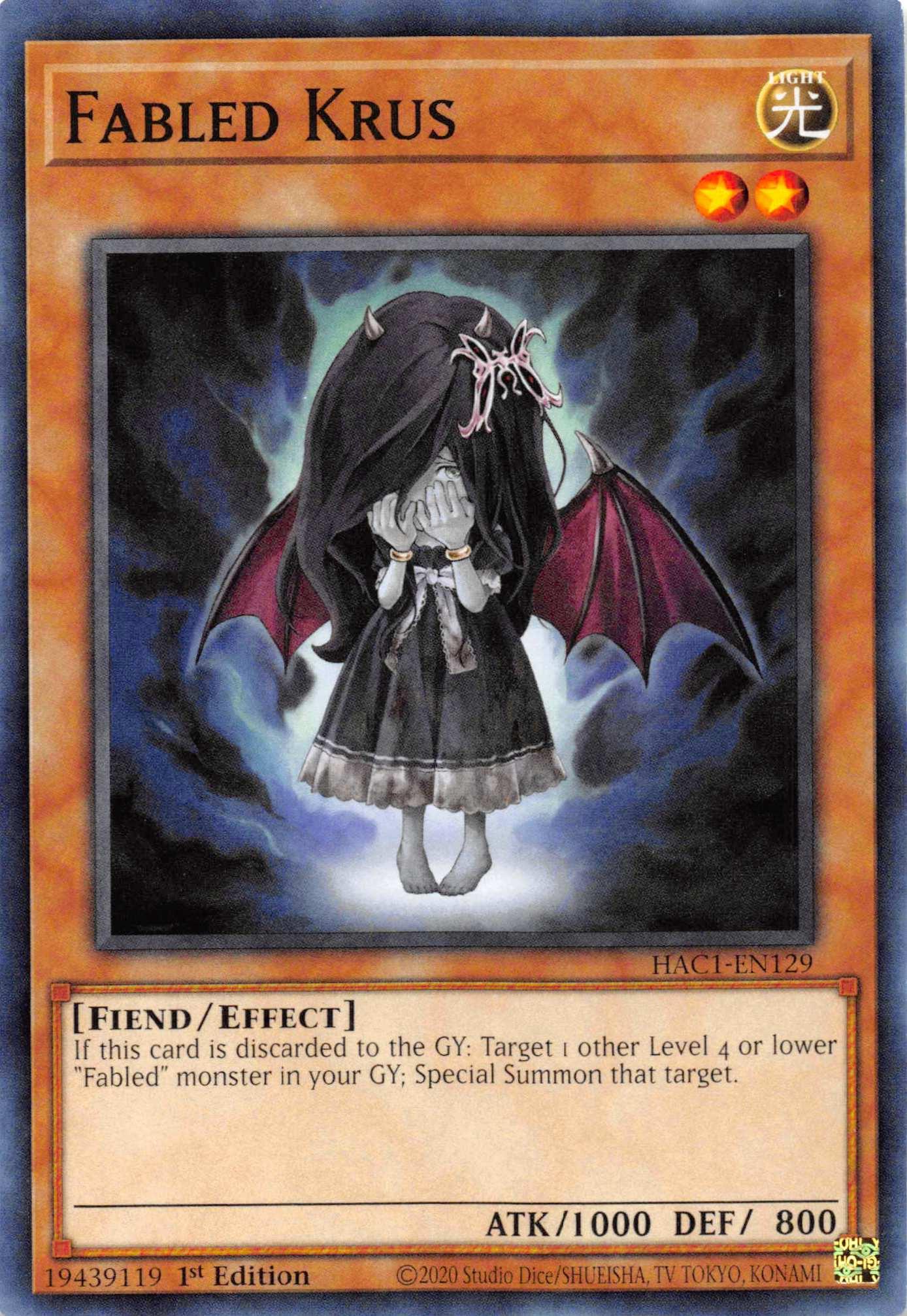 Fabled Krus [HAC1-EN129] Common - Josh's Cards