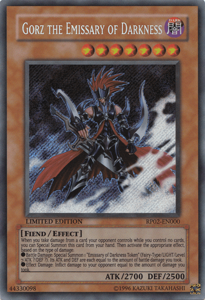 Gorz the Emissary of Darkness [RP02-EN000] Secret Rare - Josh's Cards