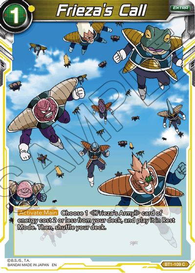 Frieza's Call (Reprint) (BT1-109) [Battle Evolution Booster] Parallel Foil