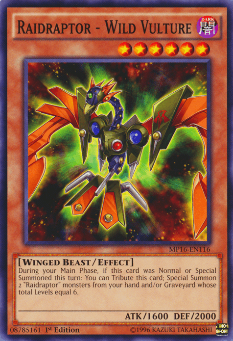 Raidraptor - Wild Vulture [MP16-EN116] Common - Josh's Cards