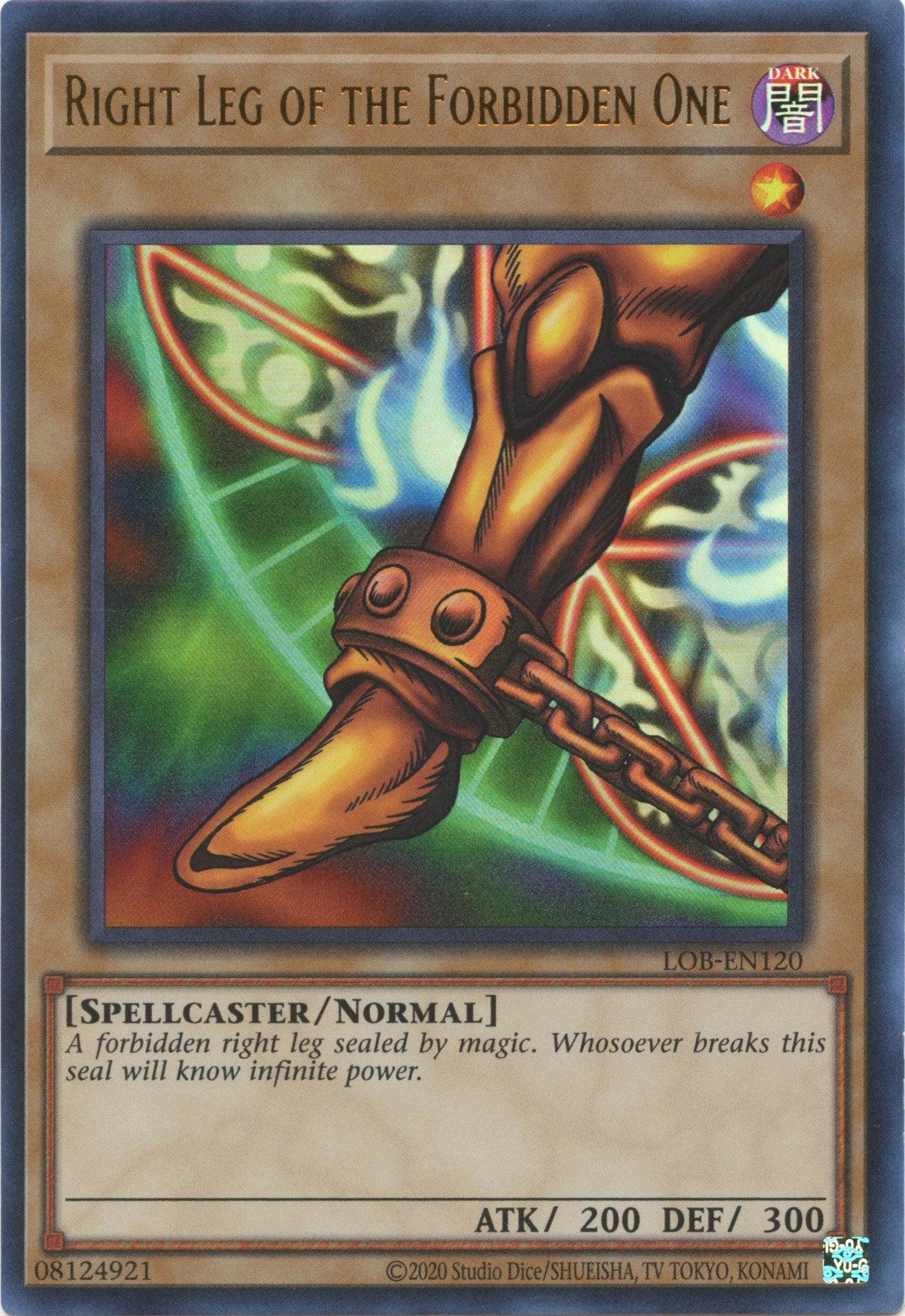 Right Leg of the Forbidden One (25th Anniversary) [LOB-EN120] Ultra Rare - Josh's Cards