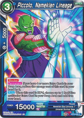 Piccolo, Namekian Lineage (BT9-029) [Universal Onslaught] Parallel Foil
