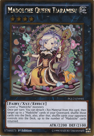 Madolche Queen Tiaramisu [PGL2-EN045] Gold Rare - Josh's Cards