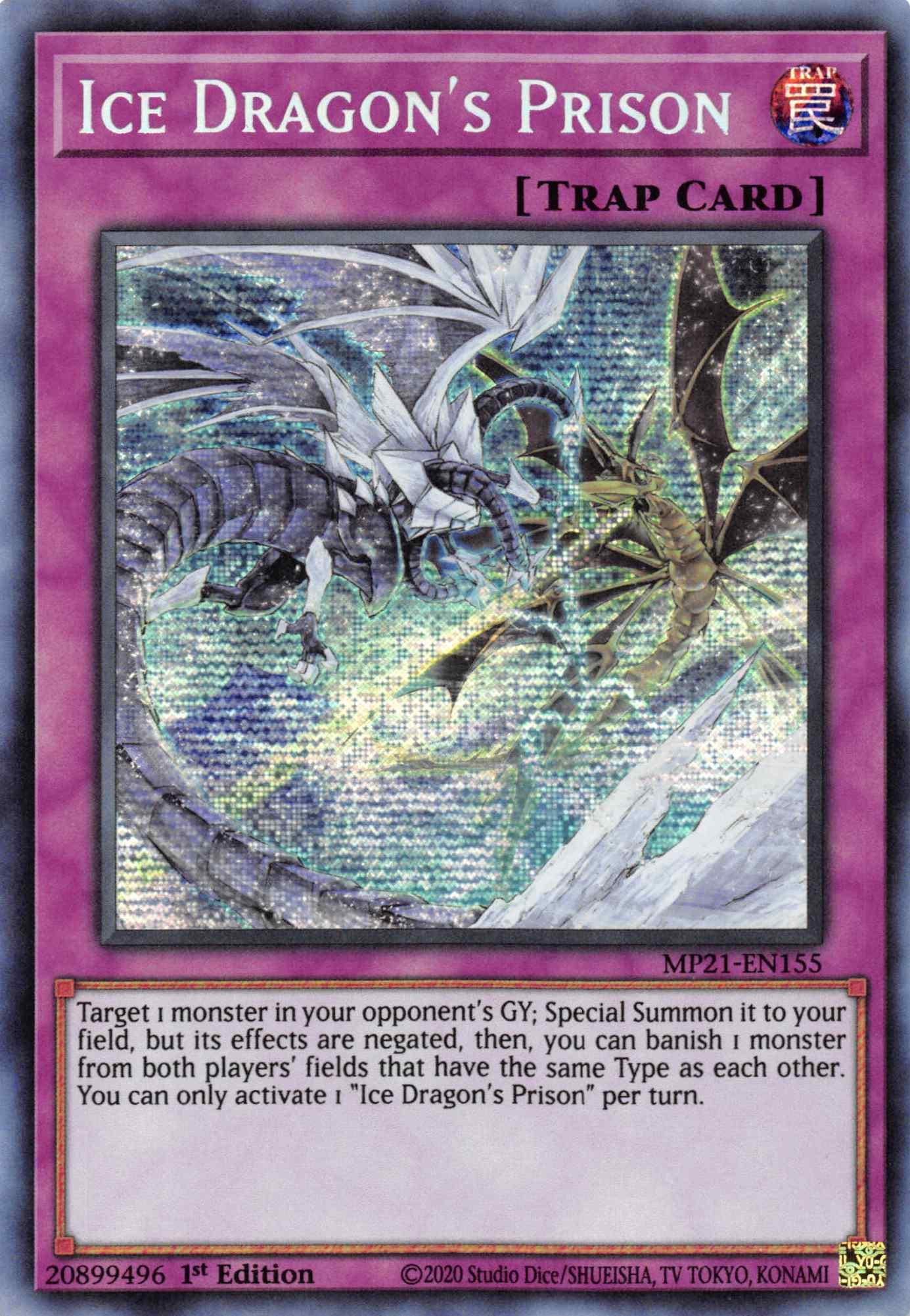 Ice Dragon's Prison [MP21-EN155] Prismatic Secret Rare - Josh's Cards