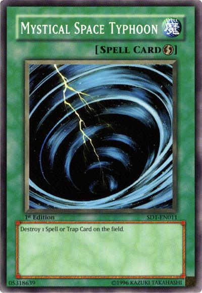 Mystical Space Typhoon [SD1-EN011] Common - Josh's Cards