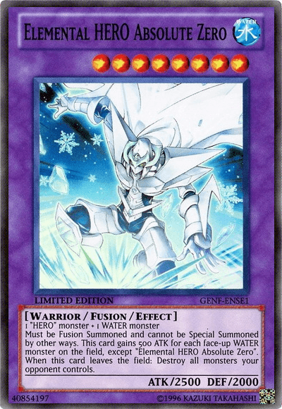 Elemental Hero Absolute Zero [GENF-ENSE1] Super Rare - Josh's Cards