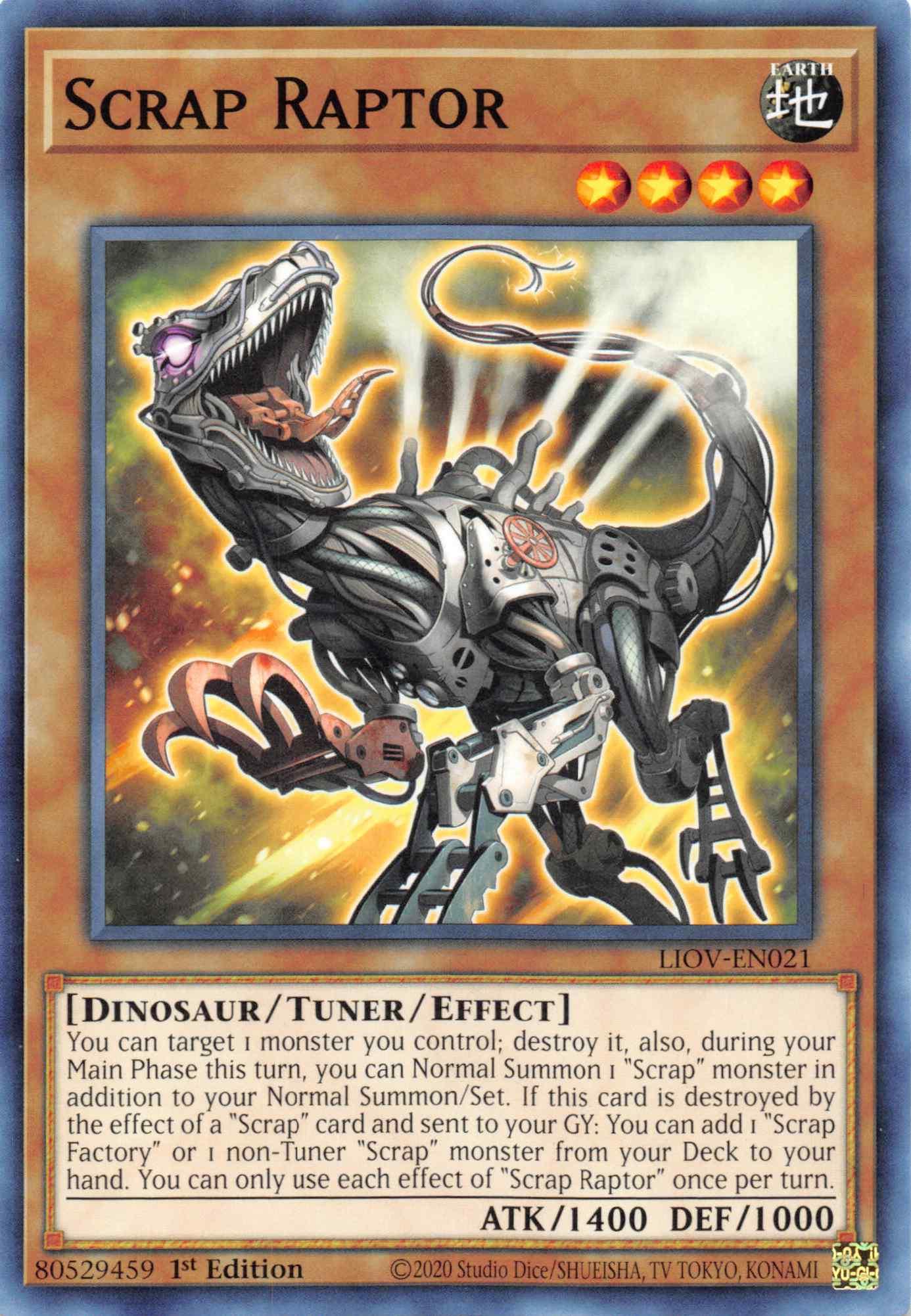 Scrap Raptor [LIOV-EN021] Common - Josh's Cards
