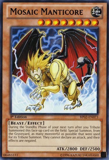 Mosaic Manticore [BP02-EN073] Rare - Josh's Cards