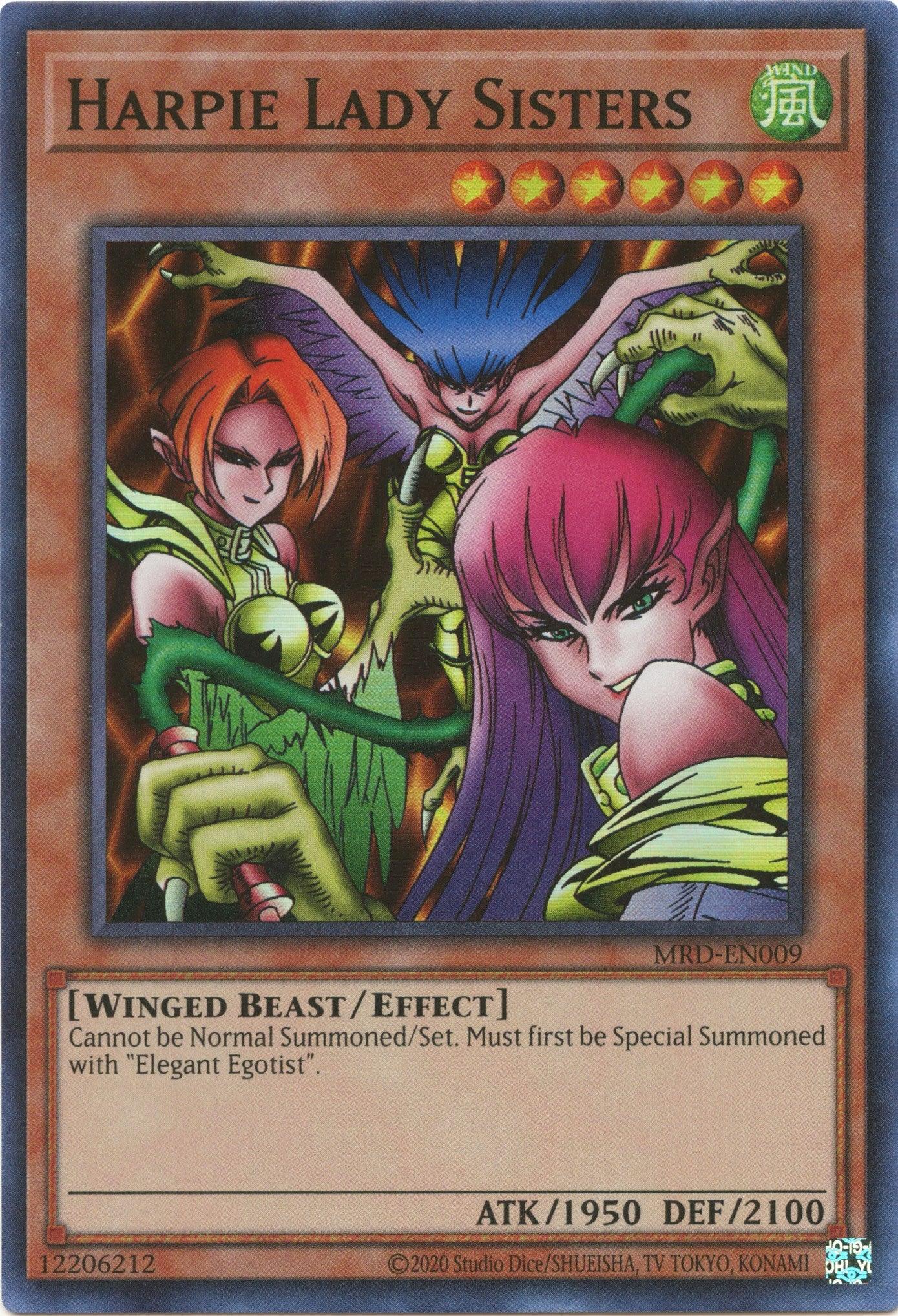 Harpie Lady Sisters (25th Anniversary) [MRD-EN009] Super Rare - Josh's Cards