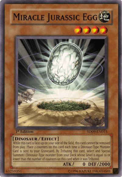 Miracle Jurassic Egg [SD09-EN015] Common - Josh's Cards